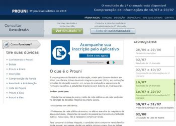 Prouni 2018: resultado da 2ª chamada está disponível