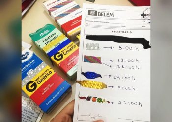 Estudante de medicina em Belém customiza receita para paciente analfabeto lembrar horários de remédios