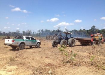 Operação apreende maquinário e autua responsáveis por desmatamento no oeste do Pará