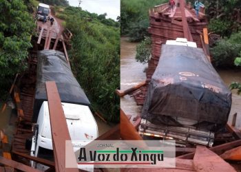 Ponte cai e interdita rodovia Transamazônica