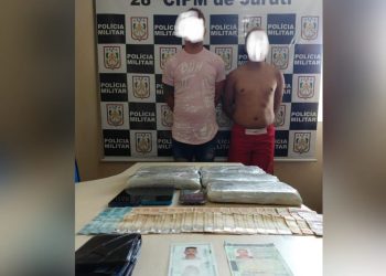 Dupla é presa em Juruti com 5.5 kg de ‘Oxi’ escondidos dentro de bagagem em embarcação