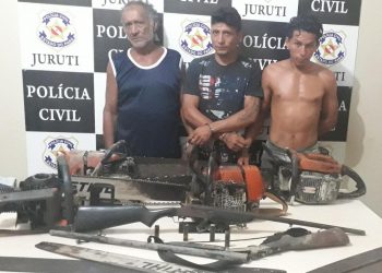 Três são presos em flagrante por extração ilegal de madeira, em Juruti