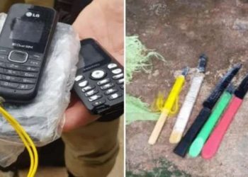 MPPA encontra vários objetos proibidos em celas no presídio de Santarém