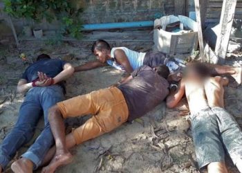 Quatro pessoas são presas acusadas de roubo em Tailândia