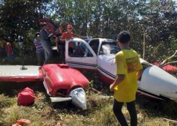 Avião que transportava cadáver para Itaituba cai no Amazonas