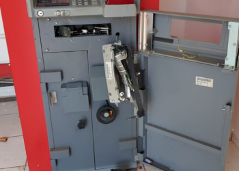 Bandidos destroem caixa eletrônico do Bradesco em Itaituba