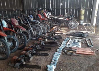 Operação destrói acampamentos clandestinos de madeireiros em área de preservação no sudeste do Pará