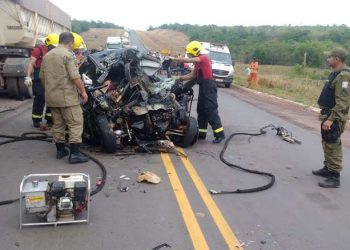 Casal e duas filhas morrem em acidente na BR-163 na divisa do Pará com MT
