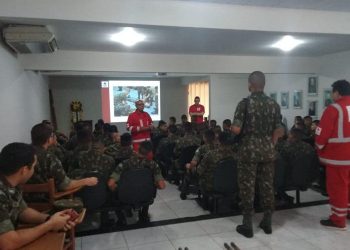 Cruz Vermelha do Pará instrui militares do Exército que atuarão no combate as queimadas