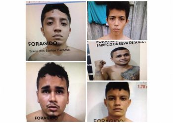 Polícia divulga fotos de cinco foragidos da operação ‘Derrubada dos Mastros’ em Santarém
