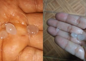 Chuva de granizo em Rurópolis impressiona moradores