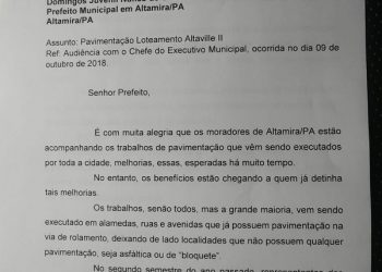 Em vídeo, crianças apelam para prefeito de Altamira asfaltar as ruas do Loteamento Altaville 2