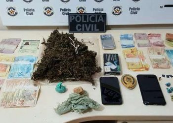 Polícia prende suspeitos de tráfico e apreende arma, drogas e dinheiro em Novo Repartimento