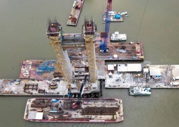 Obra da ponte Rio Moju chega à fase final com chegada da pista