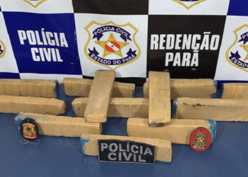 Mulher com bebê no colo é flagrada com 10 Kg de maconha em ônibus