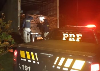 PRF apreende 39,40 m³ de madeira ilegal na rodovia BR-230, em Vitória do Xingu