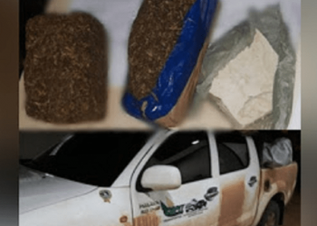 Drogas são apreendidas pela PM em caminhonete no município de Trairão