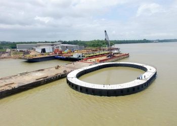 Setran inicia instalação dos dolfins de proteção da Ponte Rio Moju