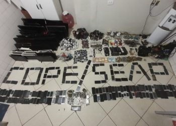 Dois videogames, 33 televisões e 110 celulares são encontrados durante revista no Crama, em Marabá