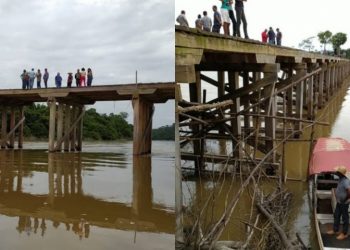 Capitania dos Portos faz vistoria técnica em ponte no Rio Jamanxim