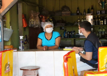 Comércios da zona rural de Rurópolis recebem fiscalização da polícia e vigilância sanitária