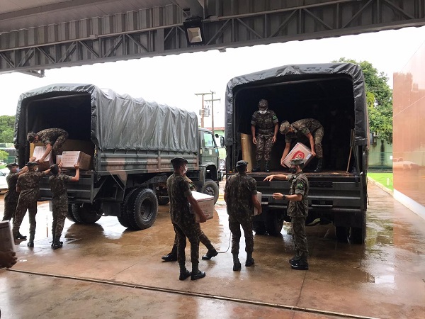 51º BIS presta apoio logístico a Funai no transporte de cestas básicas para aldeias da região