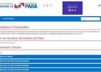 Justiça determina que Governo do PA publique informações dos gastos durante pandemia da Covid-19