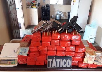 PM apreende 32kg de maconha em ponto de tráfico de drogas em Altamira, no PA