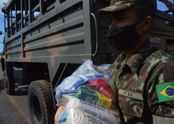 51° Batalhão de Infantaria de Selva em Altamira, realiza entrega de cestas básicas