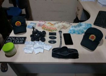 PM apreende drogas e mais de R$ 1.000 com casal suspeito de tráfico em Rurópolis