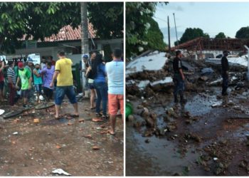 Reservatório de água desaba provocando mortes e destruição em Almeirim, no Pará