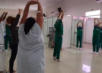 Fisioterapia recreativa ajuda na recuperação de pacientes no Hospital de Campanha de Altamira