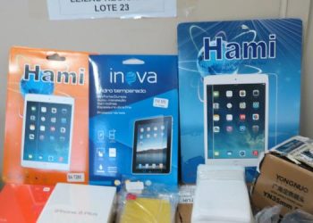 PCs e celulares apreendidos em operações da PF poderão beneficiar alunos de baixa renda