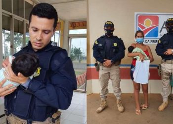 Bebê de um mês com sinais de sufocamento é salvo por policial em Altamira