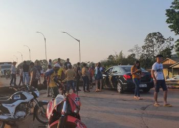 Manifestantes voltam a bloquear a BR-230, na região de Anapu, contra operação do IBAMA