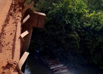 Uruará: Homem morre após caminhão baú cair de ponte na Transamazônica
