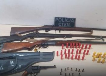 Investigação contra crime de pistolagem apreende armas e munições em Dom Eliseu