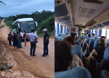 Com destino a Altamira, ônibus fica sem combustível e deixa passageiros esperando na BR-230
