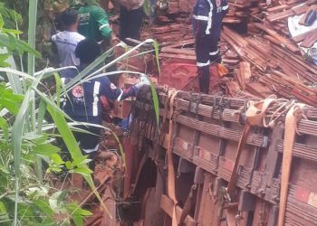 Grave acidente na BR-230, próximo ao município de Medicilândia, no PA.