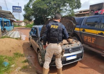PRF recupera carro roubado durante fiscalização na BR-230, em Anapu, sudoeste do Pará