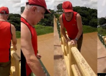 Idoso ‘brinca’ em ponte, escorrega e desaparece ao cair no Rio Itacaiúnas