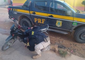 Em Brasil Novo/PA, a PRF recupera motocicleta roubada em Altamira e prende homem por Receptação