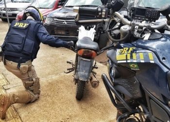 PRF prende homem por receptação e recupera moto roubada em Brasil Novo, no Pará