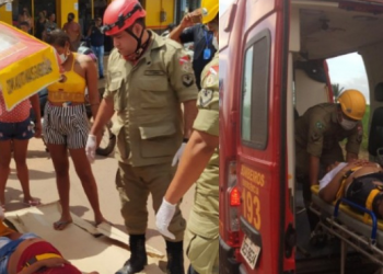 Três acidentes com motos deixam vítimas com fraturas expostas