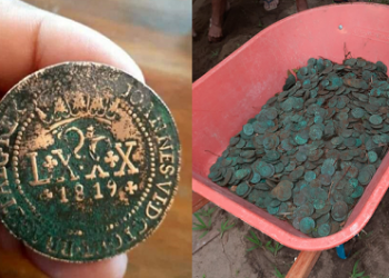 Idosa que achou tesouro no quintal de casa em Colares muda de cidade por segurança