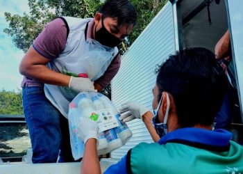 Sete toneladas de kits de higiene e proteção são entregues durante expedição na Flona do Tapajós