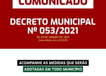 Prefeitura de Altamira edita decreto com medidas mais restritivas em combate à Covid-19