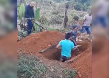 Vídeo: sem coveiro, pai cava sepultura do filho em cemitério de Medicilândia, no Pará.
