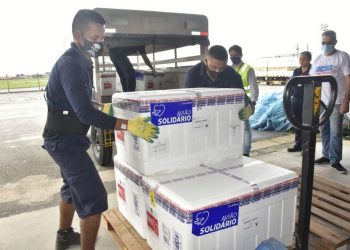Pará recebe a sétima remessa de vacinas contra Covid-19