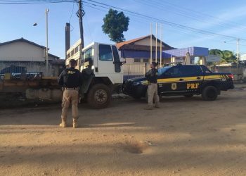 PRF apreende caminhão adulterado em Brasil Novo, no PA